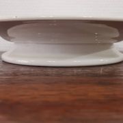 Old round dish on shower stand in art deco earthenware from the 1930s