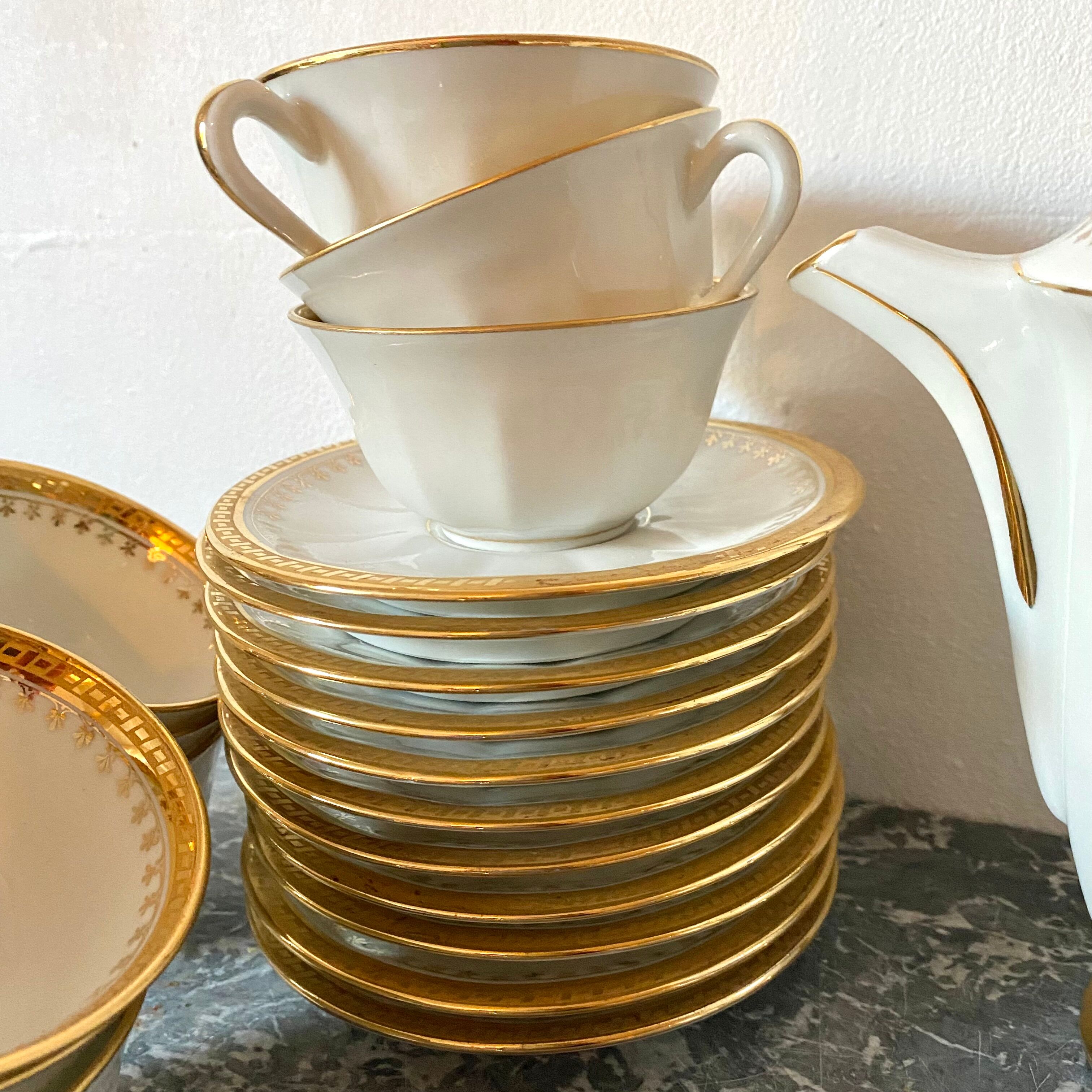 Limoges porcelain tea or coffee set