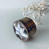 Vintage mother-of-pearl and brass box