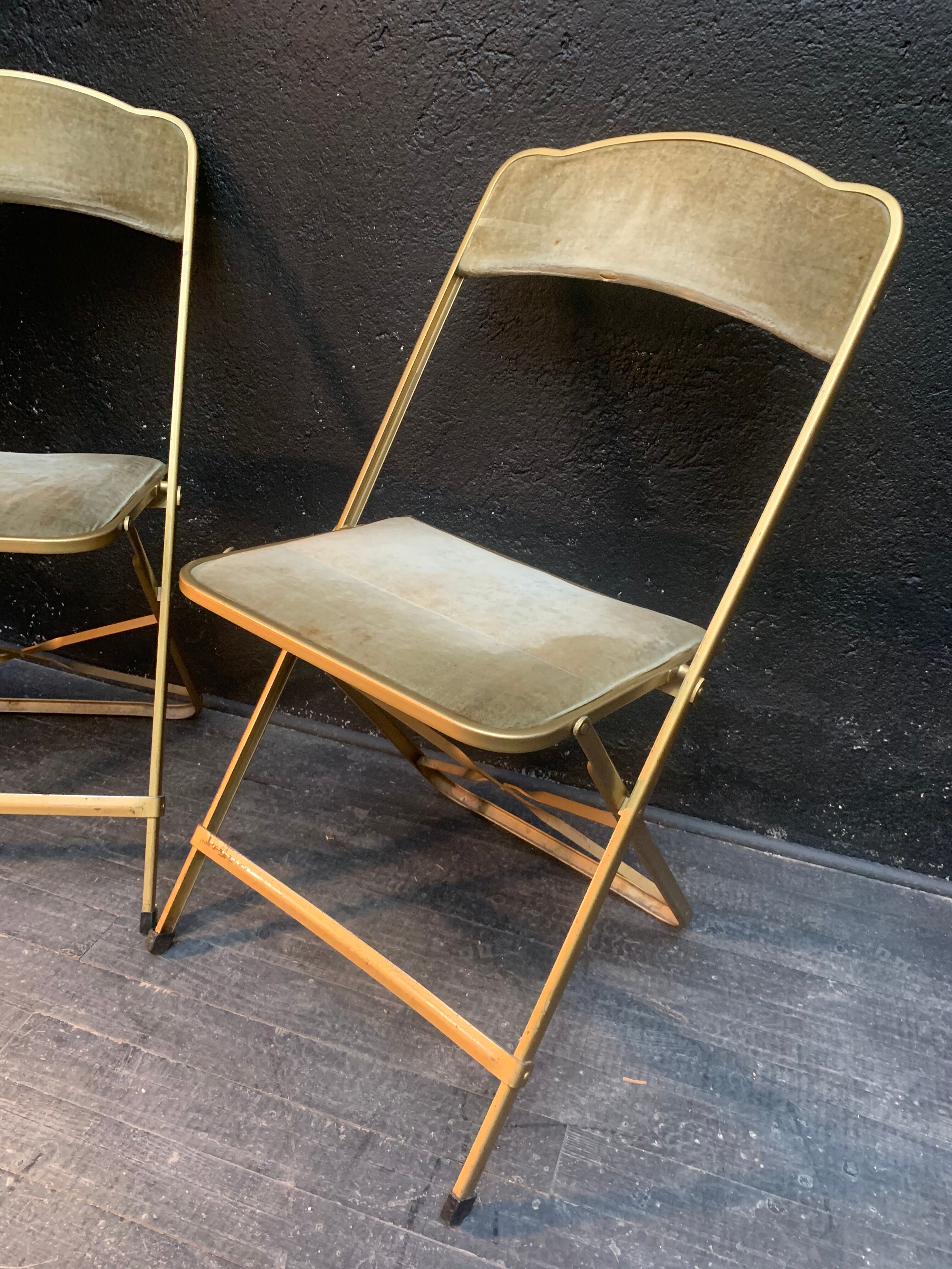 Pair of folding chairs from the 60s