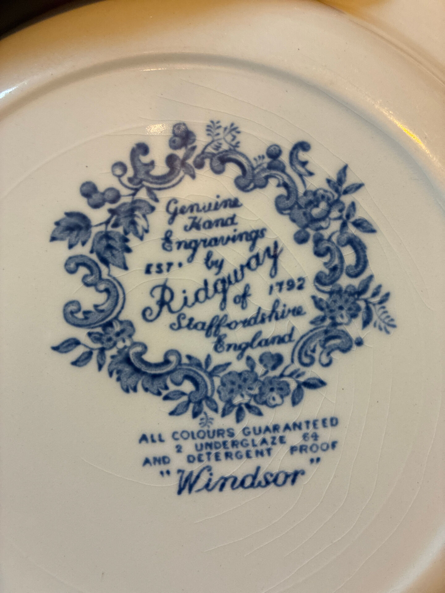 5 deep plates Windsor collection "Ridgway"
