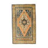Tapis rustique primitif vintage noué à la main, 266x163Cm