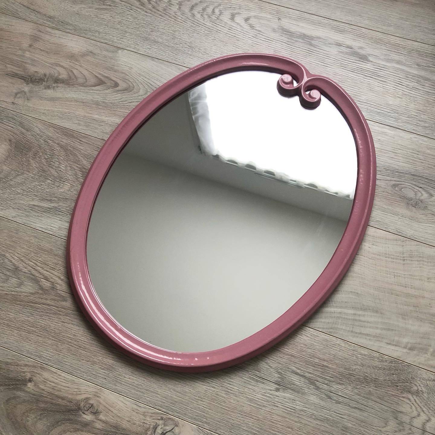 Vintage cast iron mirror