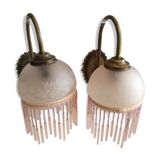 Pair of vintage wall lamps