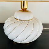 Vintage white and gold table lamp