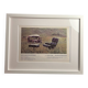FRAMED POSTER EAMES HERMAN MILLER LOUNGE CHAIR 670