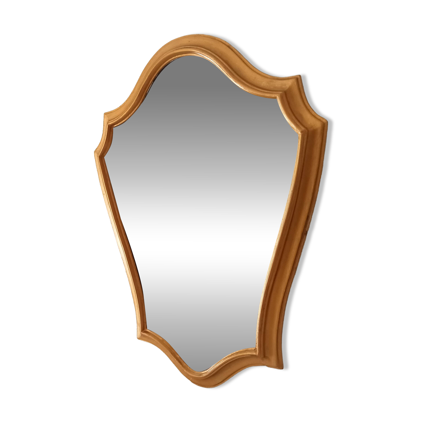 Vintage baroque mirror in gilded wood