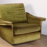 Pair of vintage velvet armchairs – 1960s