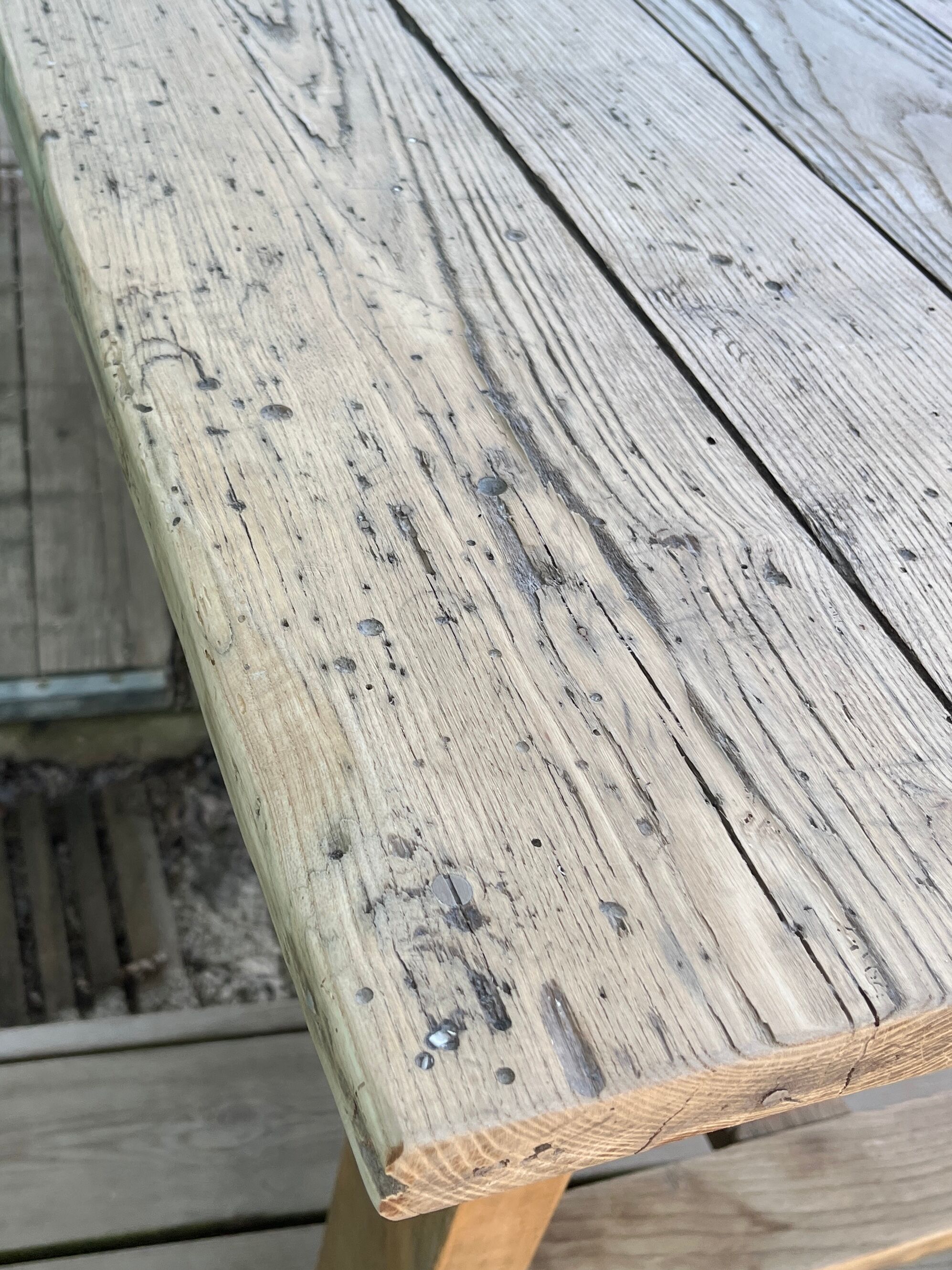 Old farmhouse table
