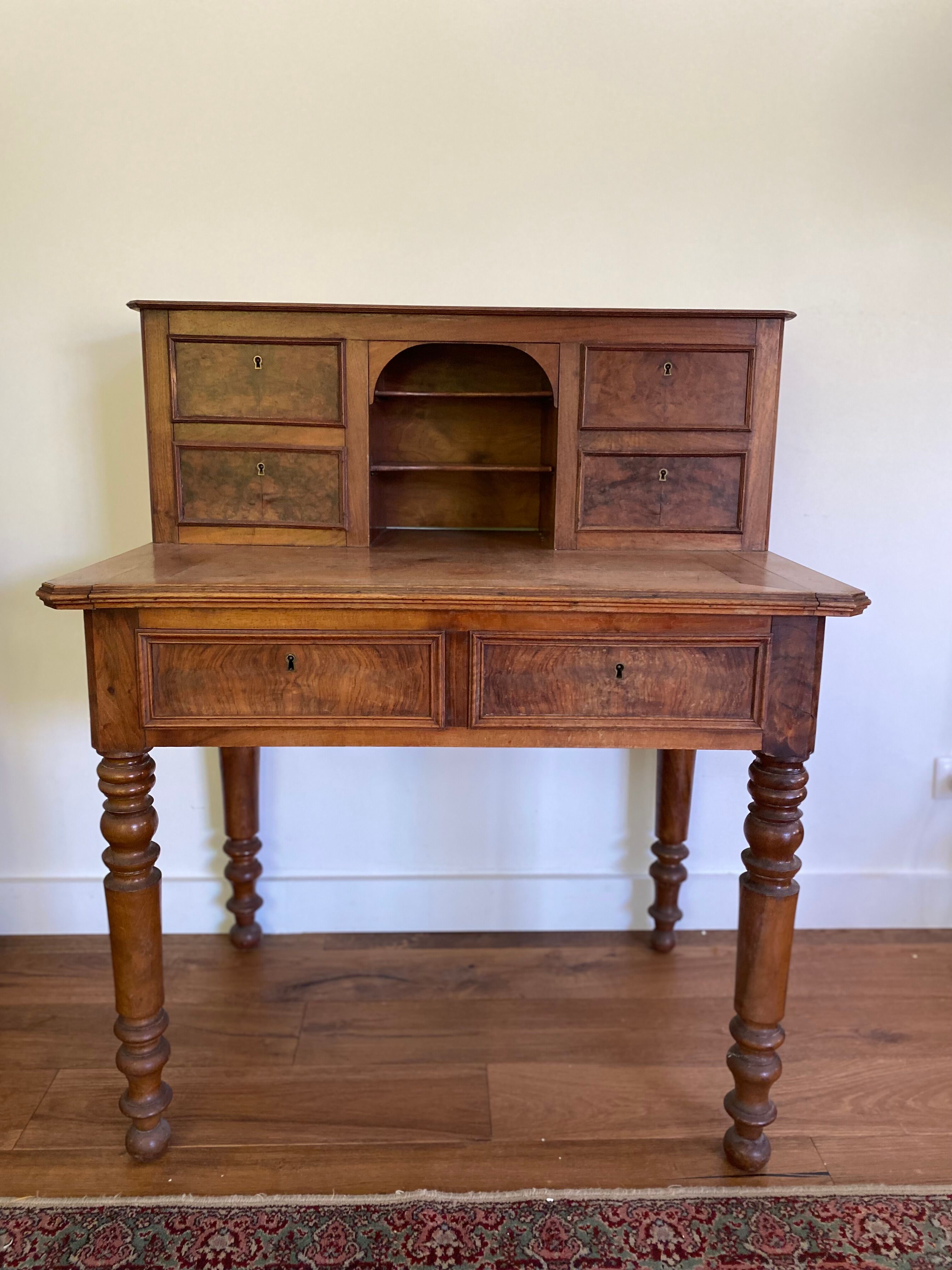 Vintage antique wooden desk