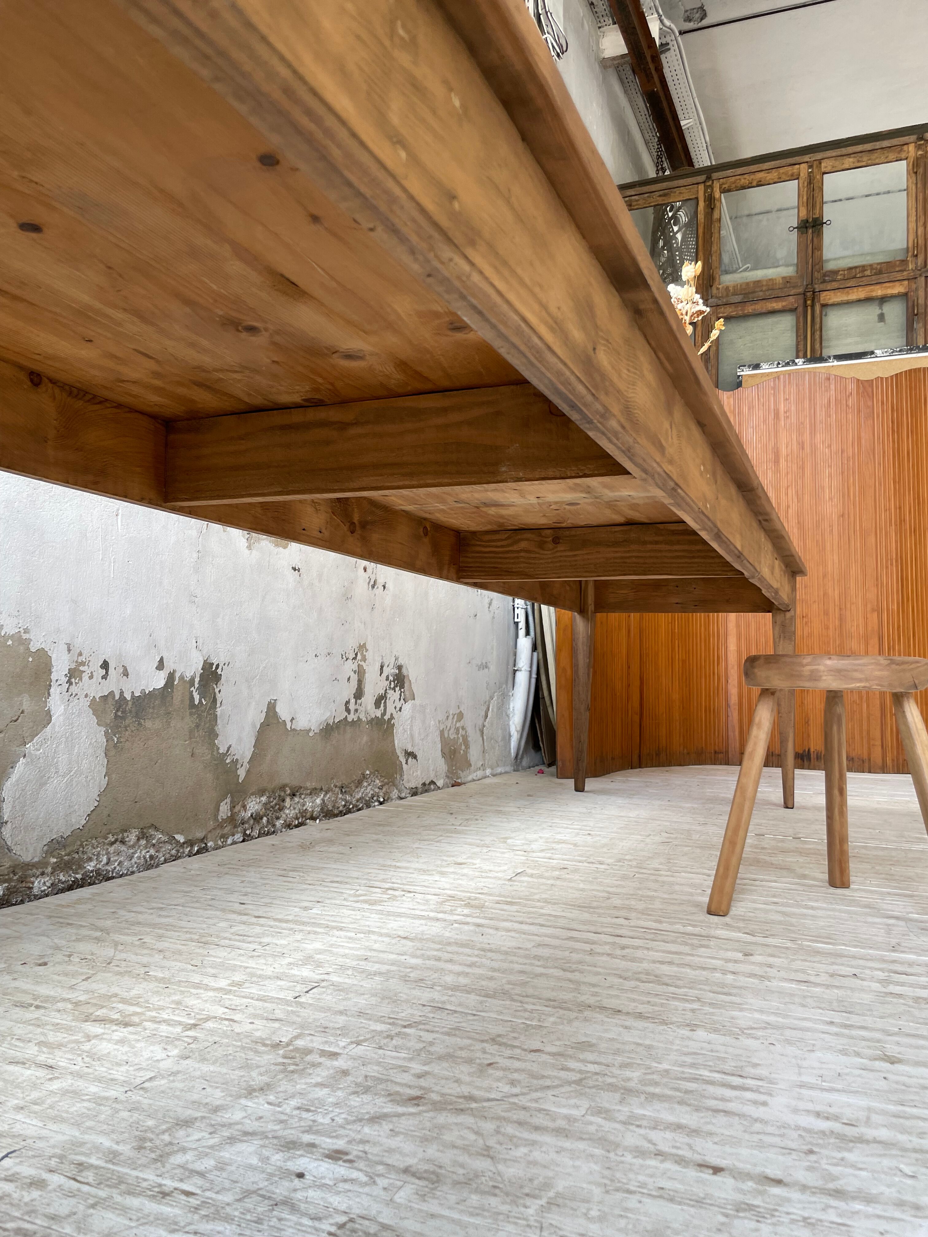 Xxl pine farmhouse table 338cm