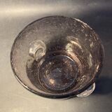 Champagne bucket or vase in blown bubble glass – signed Pascal Guenac