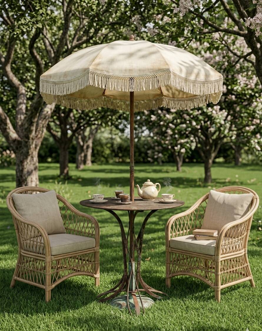 Table de jardin Eiffel en fer forgé riveté du XIXe