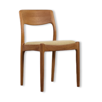 Vintage danish modern dinning teak chair by Juul Kristensen for JK Denmark, 1960s