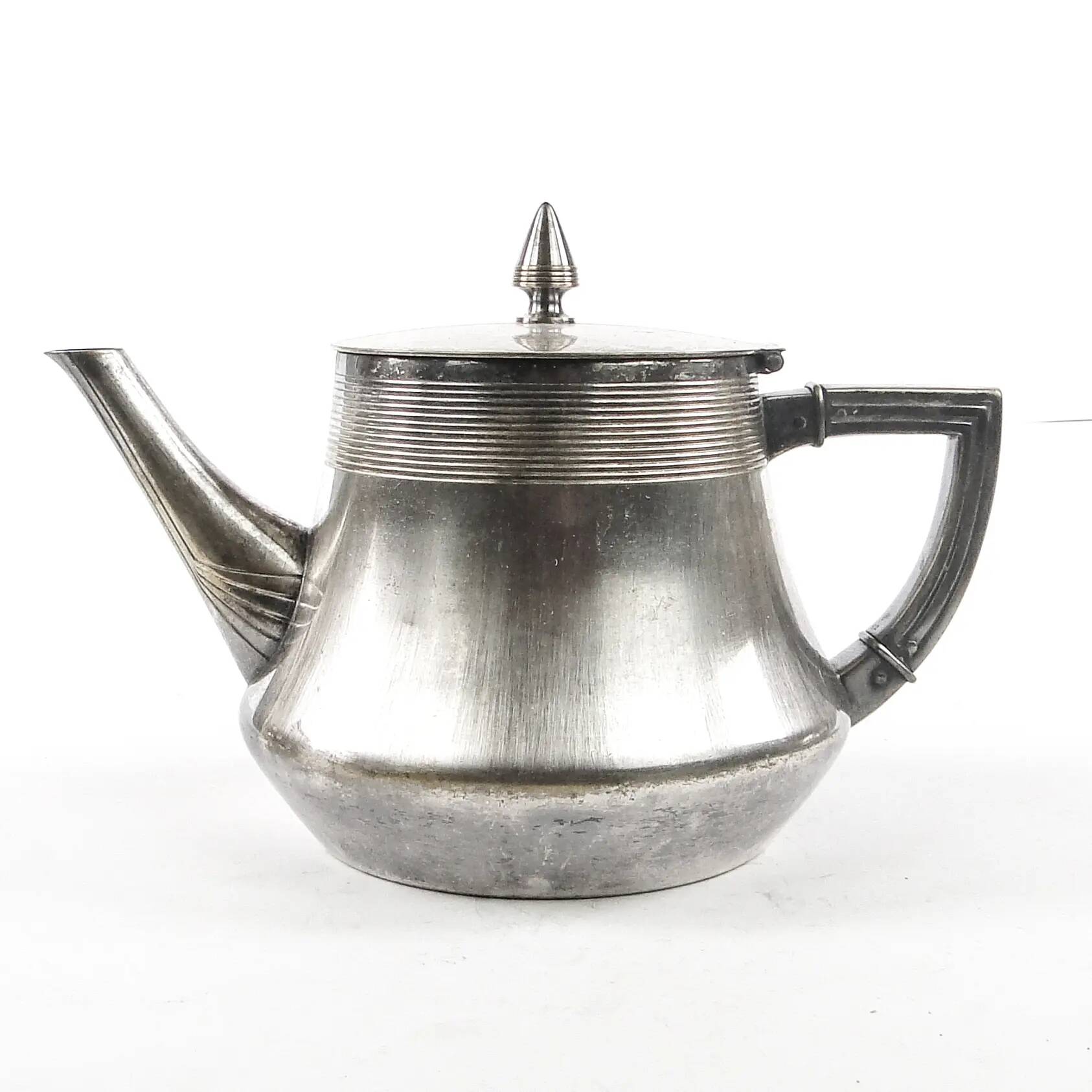 Art Nouveau silver-plated brass teapot, WMF, Germany, early 20th century
