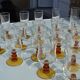 Ochre stemmed glasses from the 70s