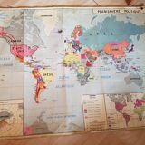 Carte scolaire vintage