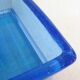 Paire de vide poche vintage en verre turquoise