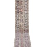 Vintage Turkish rug from Oushak, handwoven 66x730 cm