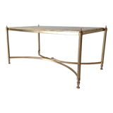 Neoclassical marble and brass coffee table 50s/60s