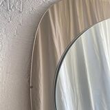 Miroir en verre fumé 70’s space age