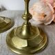 Antique brass candlesticks