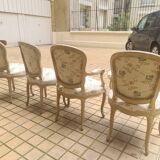 Suite of 2 armchairs + 2 chairs, louis xv style, 19th century