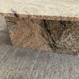 Grande tabe basse vintage minimaliste en granit