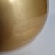 Spherical ice bucket in metallized aluminium, Luxium France, 23 cm