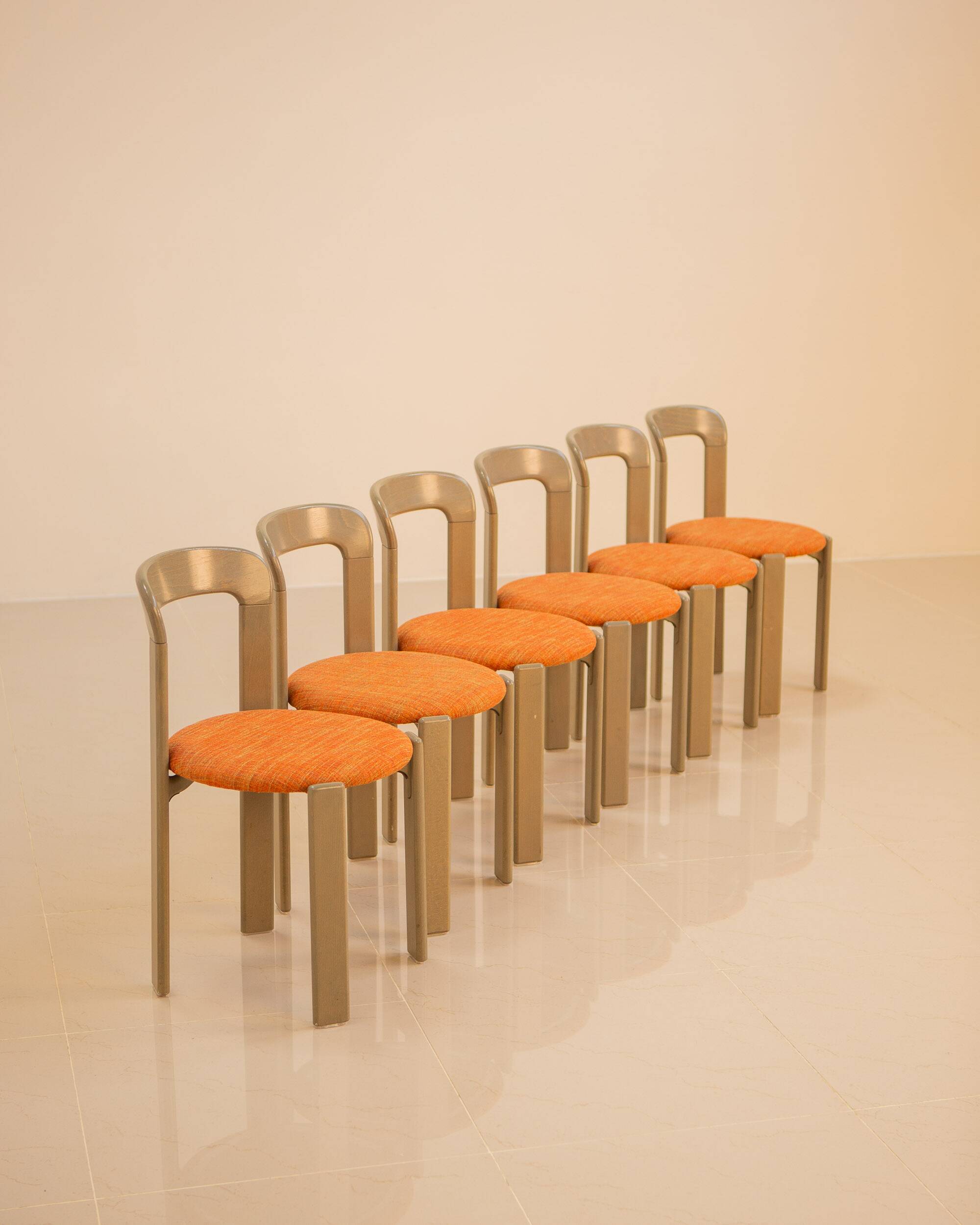 6 chairs by Bruno Rey for Dietiker 70's