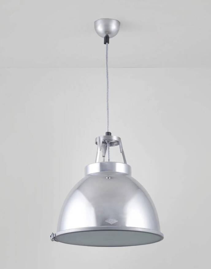 Pair of Original BTC England Titan Pendant Lights, Size 1