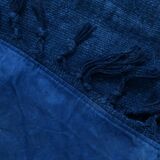 Contemporary Navy Blue Turkish Vintage Kilim Rug, 188x287Cm