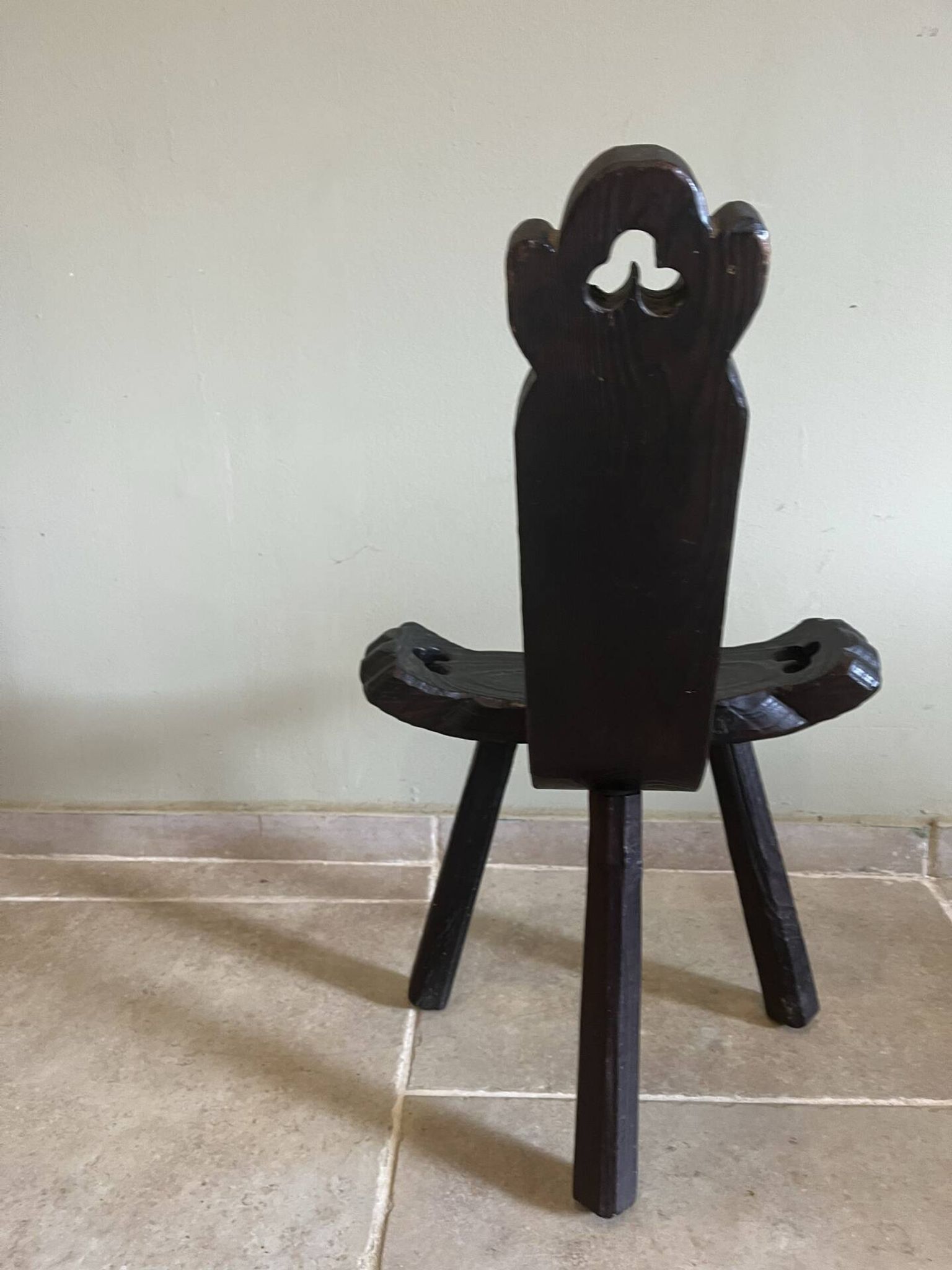 Rustic tripod stool