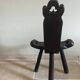Tabouret tripode rustique