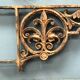 Suite of three cast iron window grille XX century