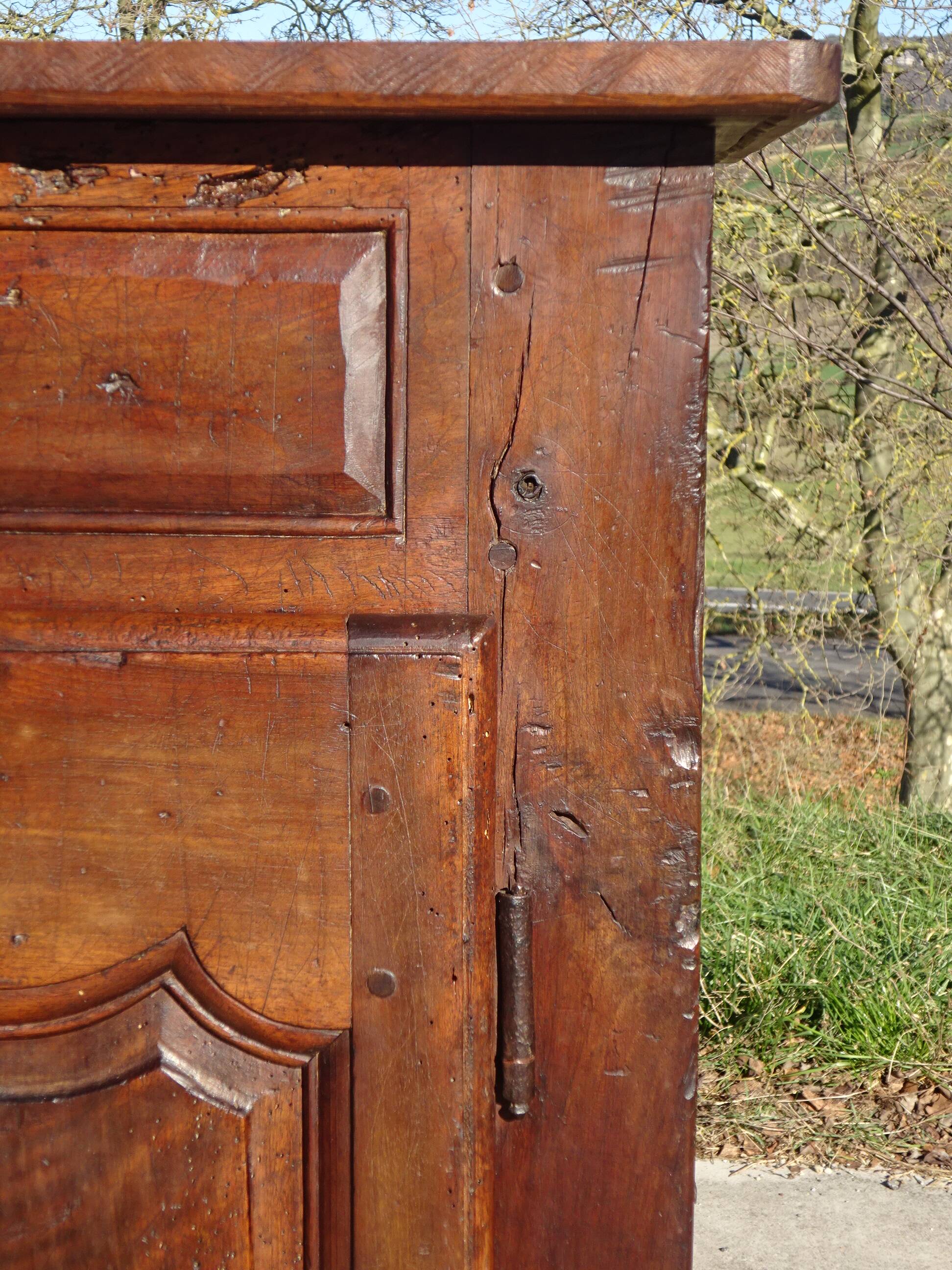 Antique walnut wedding sideboard