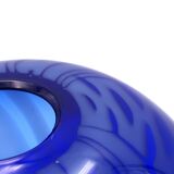 Impressive blue blown glass vase by Nicolas Morin.