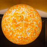 Orange mushroom lamp from Peill and Putzler, 1970s