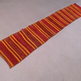 Old Turkish narrow Kilim Runner 272x52 cm shabby chic, vintage kelim
