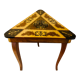 Side table in precious wood marquetry Italy 1950