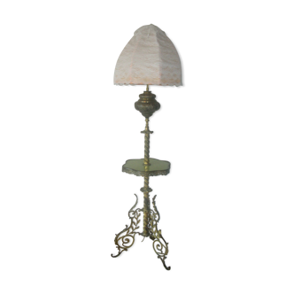 Antique bronze floor lamp