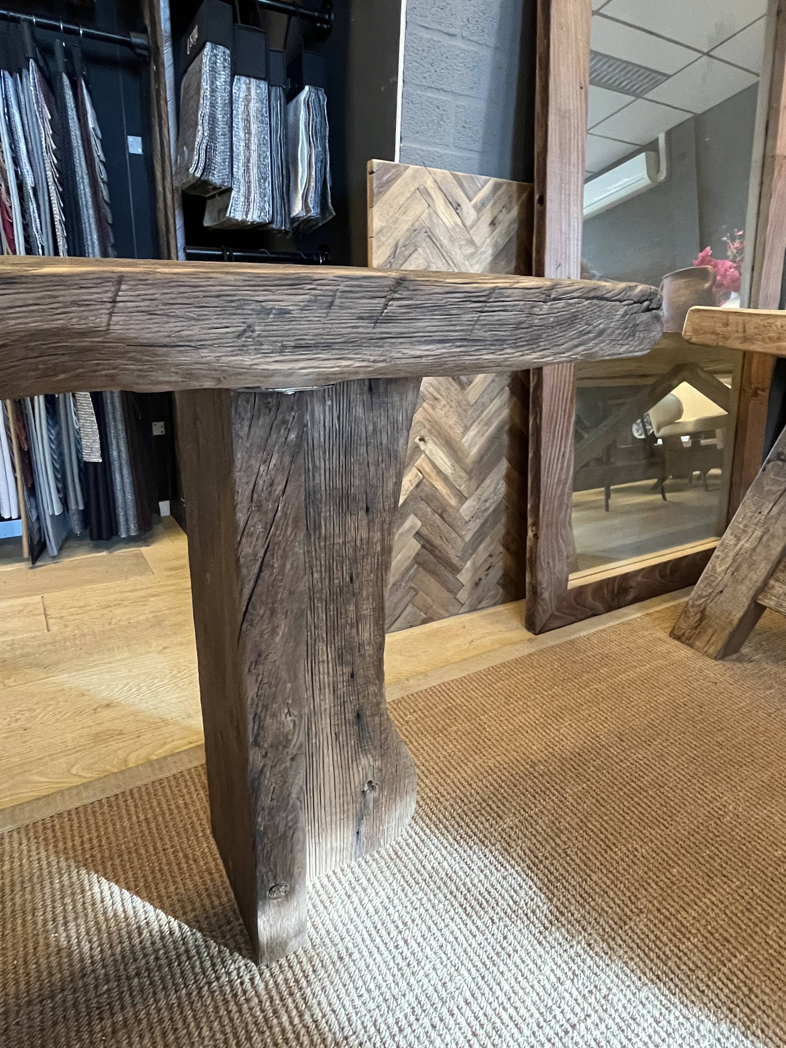 Console chêne massif ancien centenaire