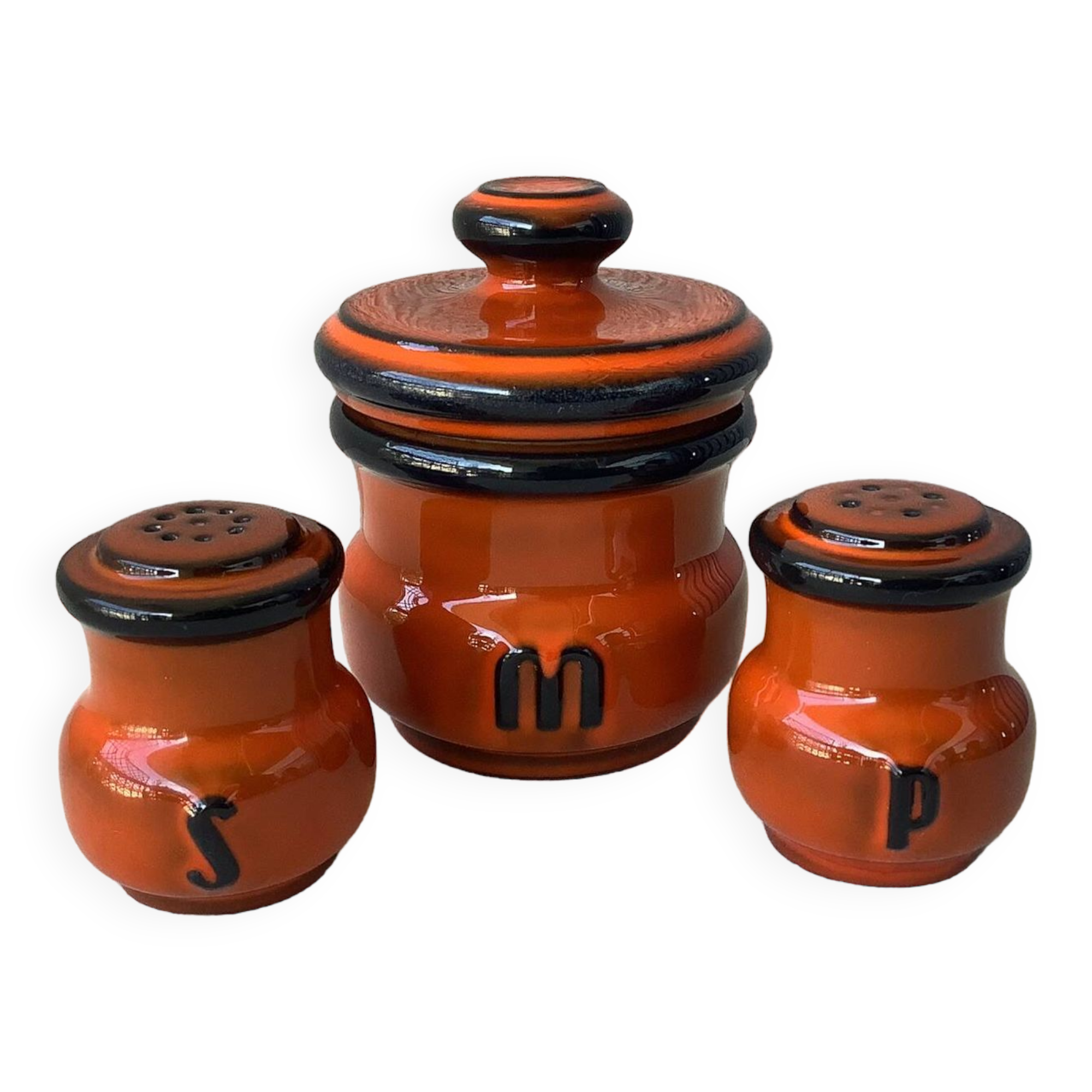 Salt service pepper mustard verceram ceramic