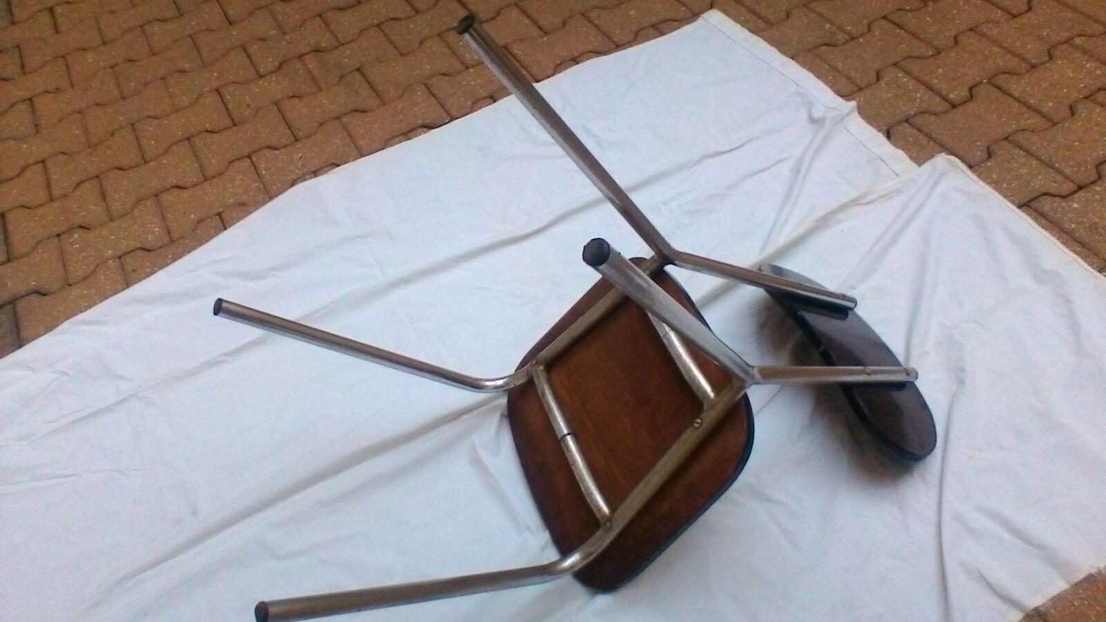 Vintage chair in black formica