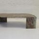 Vintage green and red marble coffee table