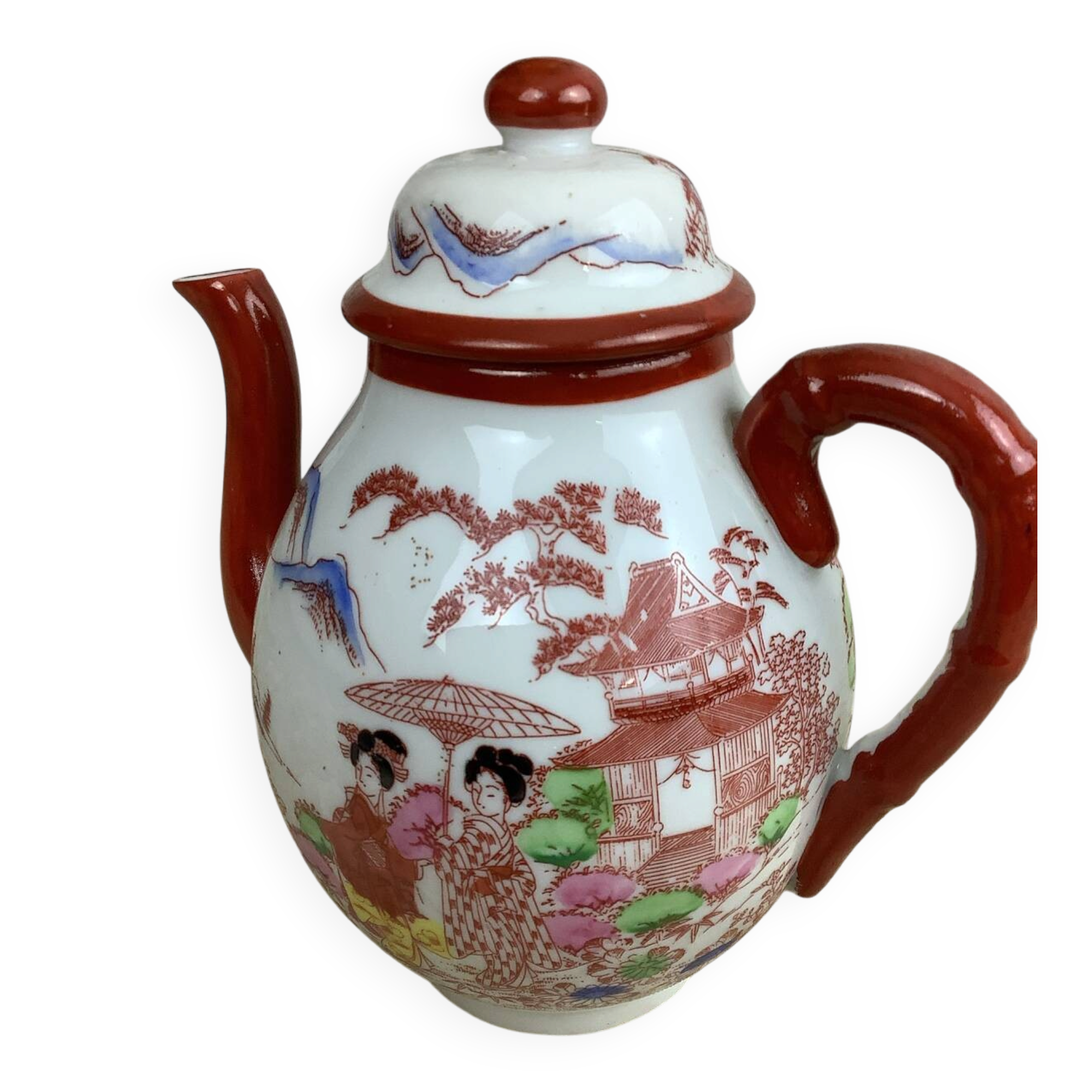 Antique Japanese porcelain teapot