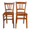 Paire de chaises bistrot en bois Luterma 1950