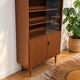 Vintage Scandinavian design display cabinet