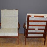 Paire de fauteuils danois en teck vers 1970