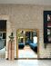 Antique mirror 150/116.5cm Louis-Philippe with pearl gold leaf.